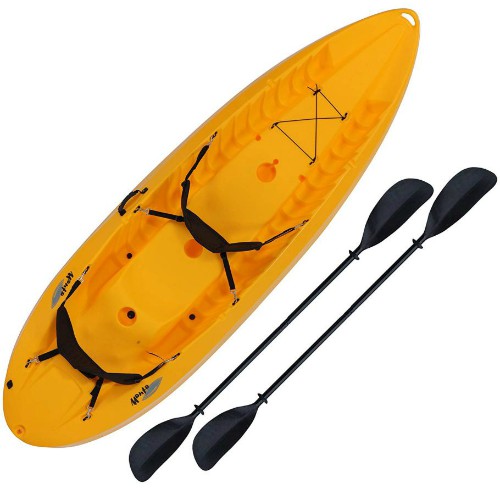 Two Person Tandem Sit-on Kayak with Padded Backrests