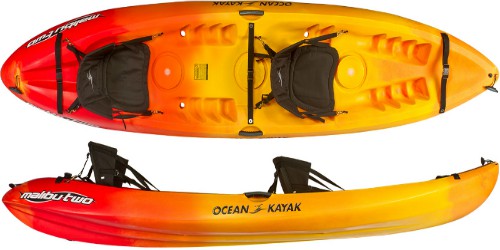 Ocean Kayak 12-Feet Malibu Two Tandem Sit-On-Top Recreational Kayak